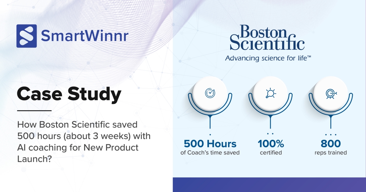 How Boston Scientific saved 500 hours (about 3 weeks) with Al coaching for New Product Launch?